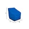 Eevelle MERIDIAN Series, Sectional Armless Chair Cover - Royal Blue, 34L x 28W x 30H MDSACS-RYL - alternate 1